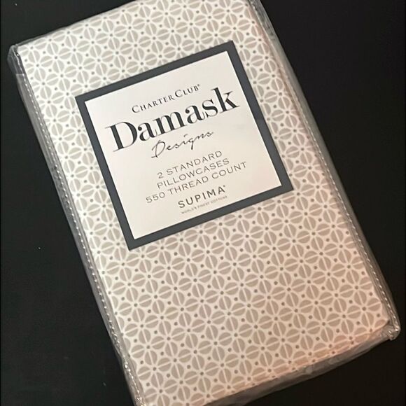 Damask Divided Dots Standard pillowcase Set - Picture 1 of 4